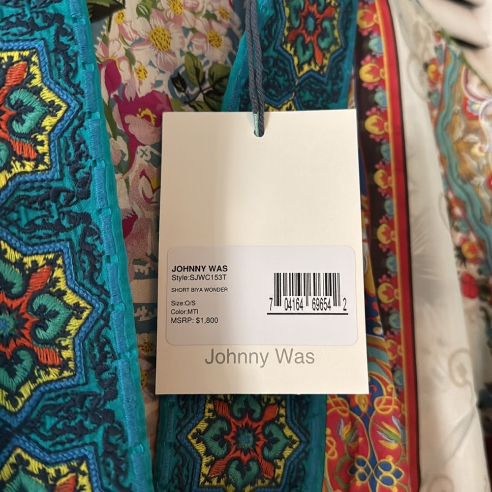 Johnny Was BNWT One of a Kind Beautiful Reversible Kimono O/S - Picture 11 of 16